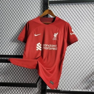 22/23 L-L Liverpool Casa Camisa De Futebol RFOH Masculino Camisa Vermelha Dos Esportes IGLI