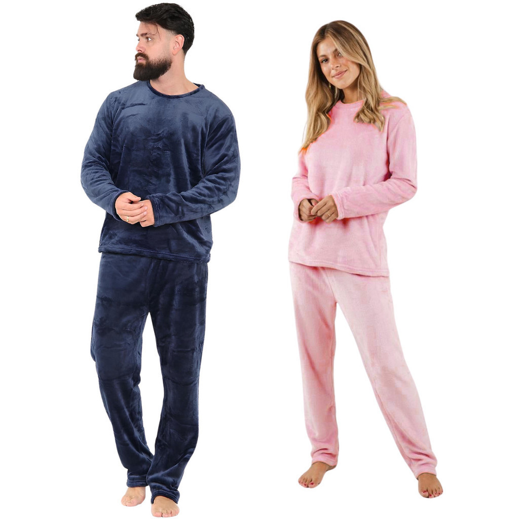 Pijama Adulto Soft Presente Masculino Feminino Quentinho Manga Longa ...