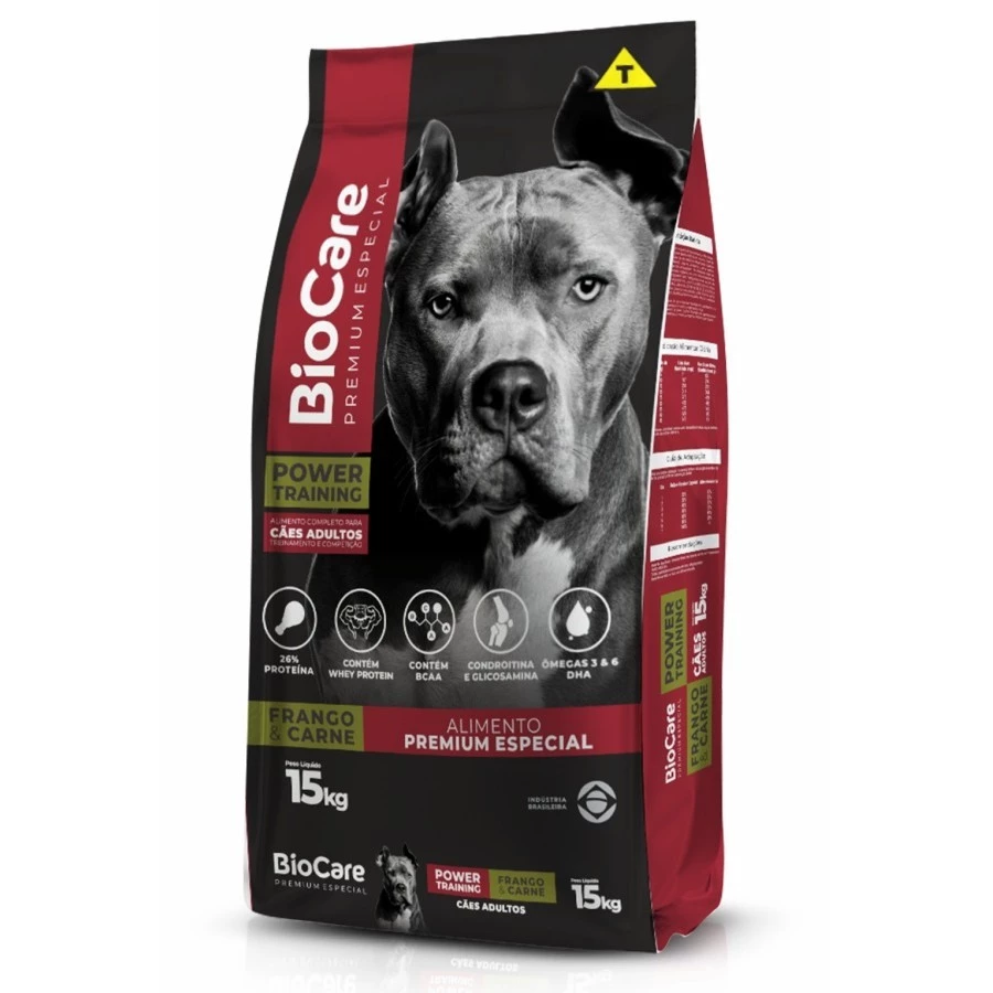 Imagem do produto Ração BioCare Premium Especial - Power Training - Frango & Carne 15kg no catálogo Master Pet