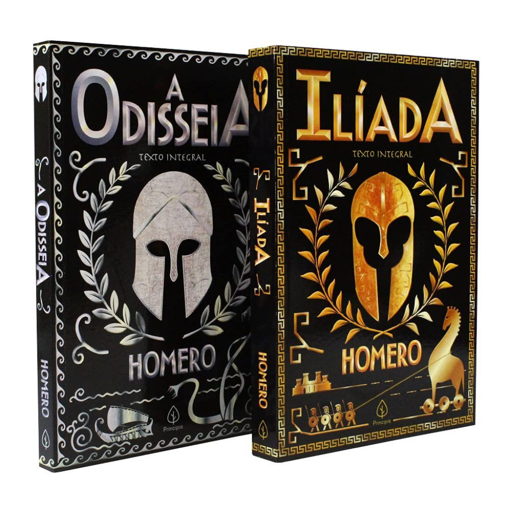 Kit com 2 livros de Mitologia Grega - A Odisseia e Ilíada