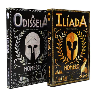 Kit com 2 livros de Mitologia Grega - A Odisseia e Ilíada