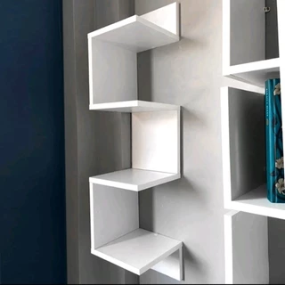 Prateleira Nicho de Canto Modular Flutuante Branca. O MELHOR ACABAMENTO DA SHOPEE!!