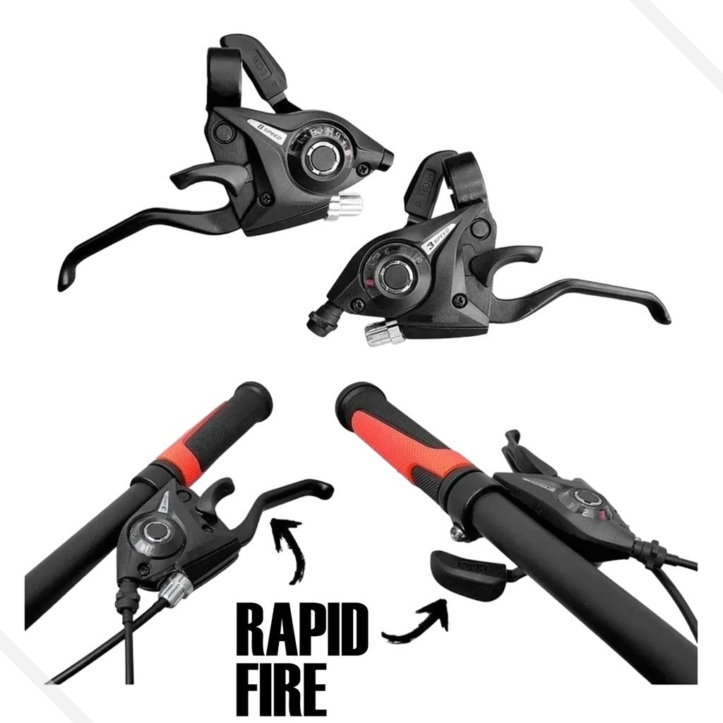 Passador Alavanca Rapid Fire 21V 3x7v Marchas Bike Bicicleta c