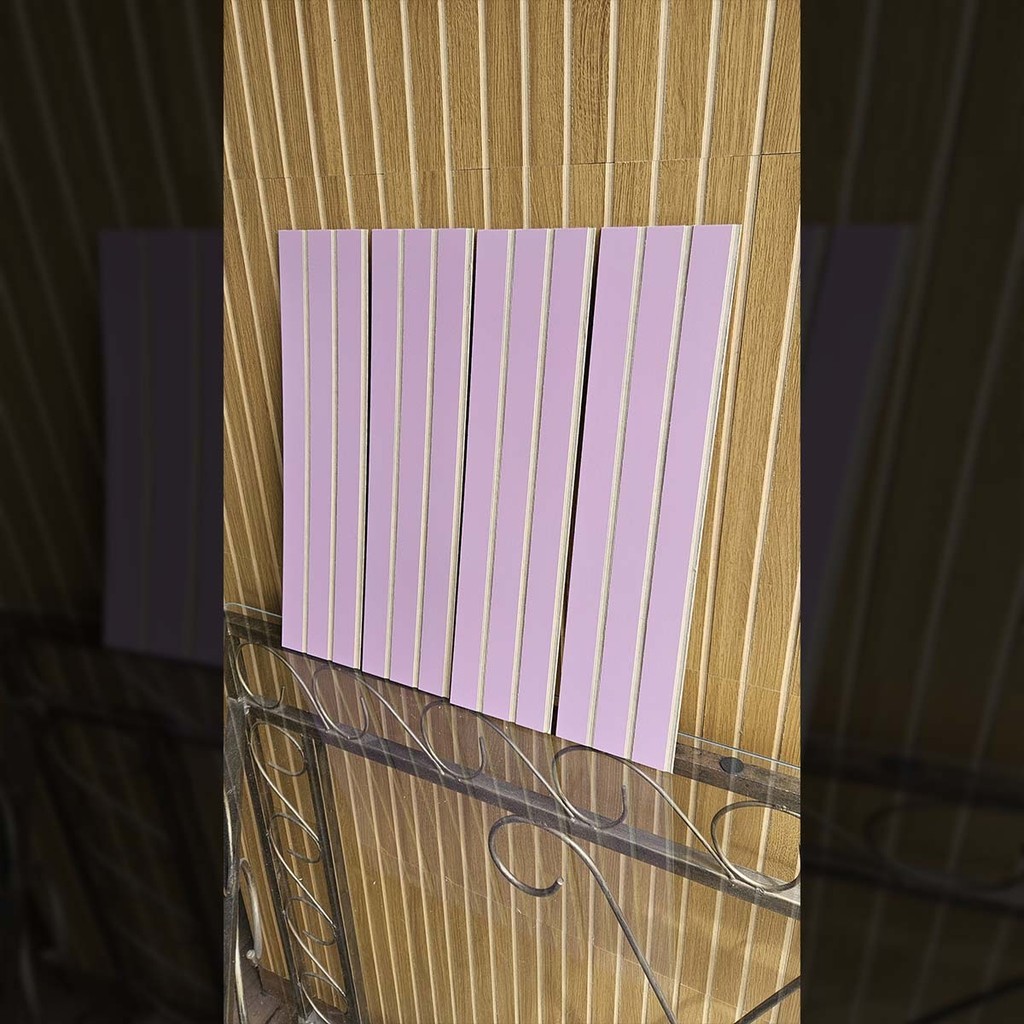 Painel Ripado Rosa MDF Decorativo - Kit 50 Placas 45x11cm | Shopee Brasil