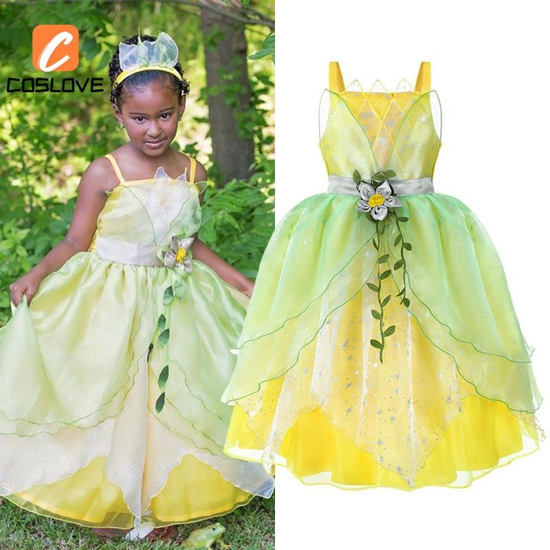 Tiana Cosplay Roupas Conjunto Completo Traje A Princesa E O Sapo Terno ...