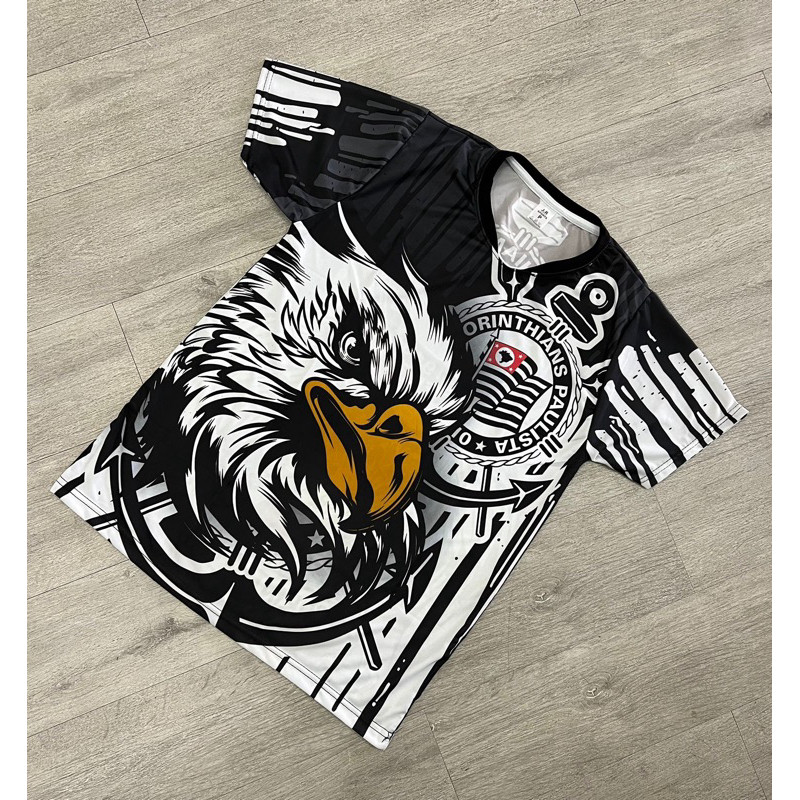 Camiseta Gaviões da fiel torcedor tecido leve malha premium