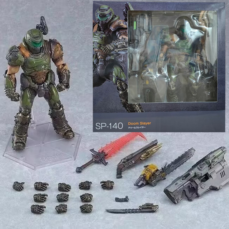 SP-140 Figma DOOM Ação Eterna Figura Modelo De Decoração Bonecos Brinquedos