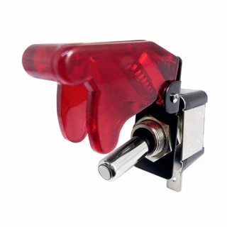 Chave Tic–Tac Tipo Gatilho Caça Led Vermelho Com 2 Posições ON/OFF 400W 12V DNI 2084-VM