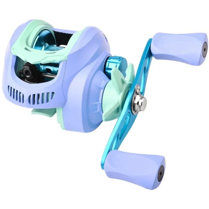 Carretel De Pesca De Fundição De Isca Relação De Engrenagens 7.2 : 1 Alta Velocidade Sistema De Freio À Mão Esquerda Direita 8kg Roda De Arrasto