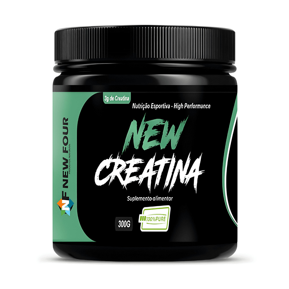 Creatina Monohidratada 100% Pura Com Laudo 300g New Four