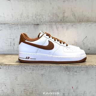 Nike Air Force 1 07 pecan curto Branco Brown mocha chocolate DH7561-100 sapatos...