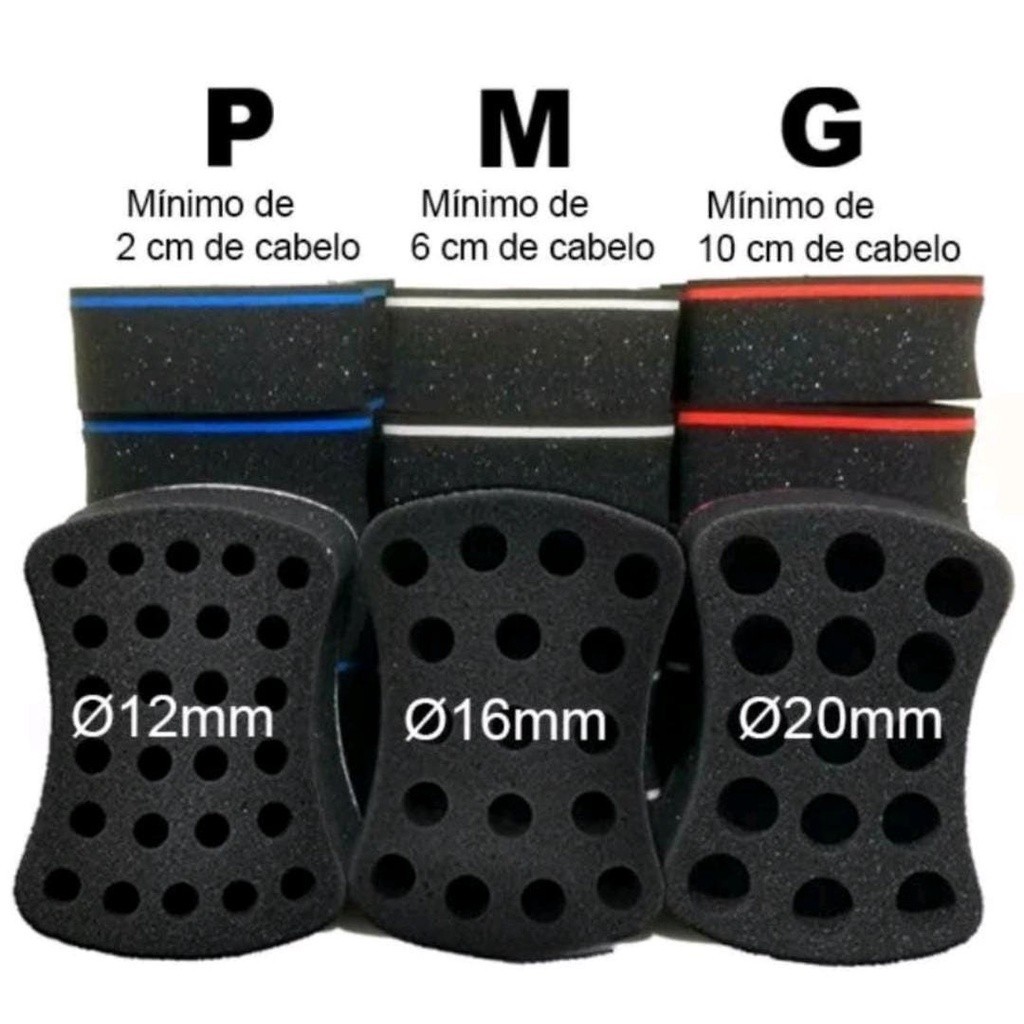 Esponja Nudred Buchinha de Enrolar Cabelo AfroStyle enrolar penteado black