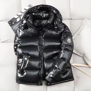 Novo Estilo Mengkou Curto Brilhante Para Baixo Casaco Descartável para Homens Casais Inverno Espessamento Casaco Com Capuz Mulheres Casaco Casual Mulheres Ao Ar Livre Casual Para Baixo Casaco