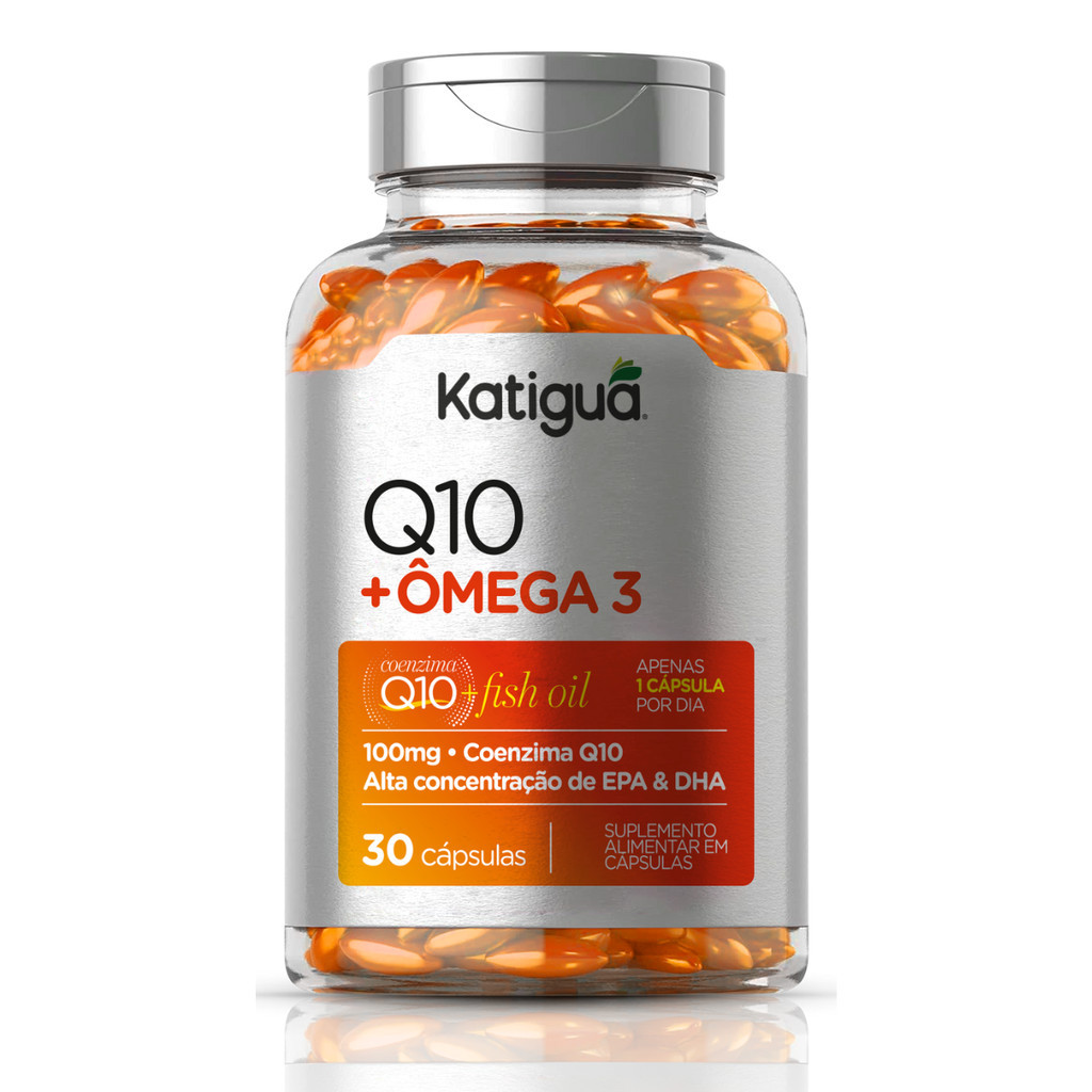 Coenzima Q10 100mg + Ômega 3 Original Katiguá 600mg 30caps