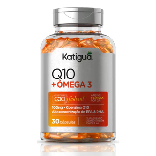 Coenzima Q10 100mg + Ômega 3 Original Katiguá 600mg 30caps