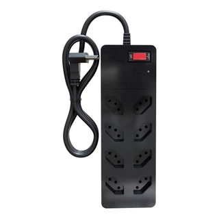 Filtro de linha com protetor contra surtos (DPS) - 127/220 volts - 10 amperes - 8 tomadas - 3 pinos - iCLAMPER Energia 8 - LCF