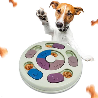 Brinquedo Interativo Para Cães Tabuleiro Porta Petisco ração Pets Cachorros Comedouro Quebra Cabeça