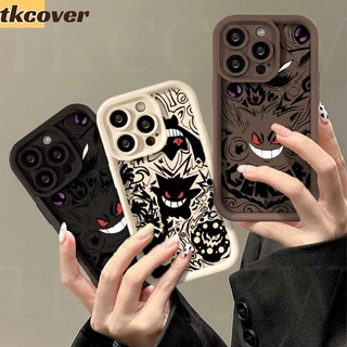 Capa Flexível De Celular De Desenho Animado Graffit Gengar Para Samsung Galaxy A05 A05S A15 A25 A35 A55 A04 A04E A04S A14 5G Anime Pokemon Angel Eyes