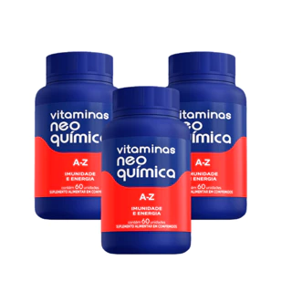 Kit 3 Suplemento Vitamina A-Z 60 Cpr - Neo Química