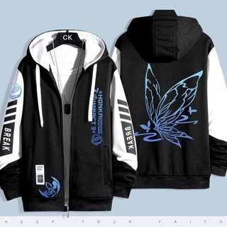 Anime Honkai Impact 3 Capuzes Masculinos Camisetas 3D Aponia Cosplay Casaco Com Capuz Zíper