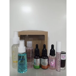 Kit Água Micelar Ultra, Bruma Gold Glow , Sérum Unicórnio, Sérum Hialurônico, Sérum Vitamina C,1 Lip Tint e 1 Lip Gloss