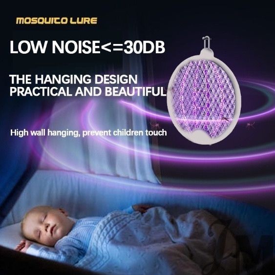 Raquete eletrica mata Mosquito Grade De Alta Tensão Dobrável 5V/2W Mosquito Swatter Uso Doméstico