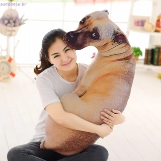 SUNDANCE Lifelike Animal Throw Pillow , Almofada De Pelúcia Para Cães Suaves Criativa 3D Bonita Home