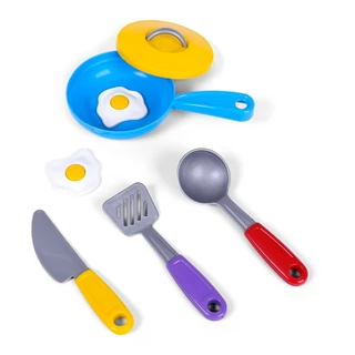 Jogo de Cozinha Infantil Frigideira com acessórios
