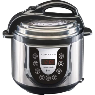 Panela de Pressão Eletrica Digital 4L Inox
