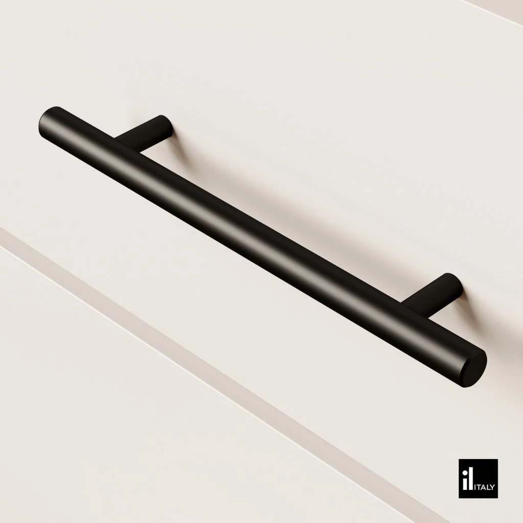 Puxador Para Móvel Alça Primus IL814 128mm Inox 202 Preto: Estilo e Funcionalidade