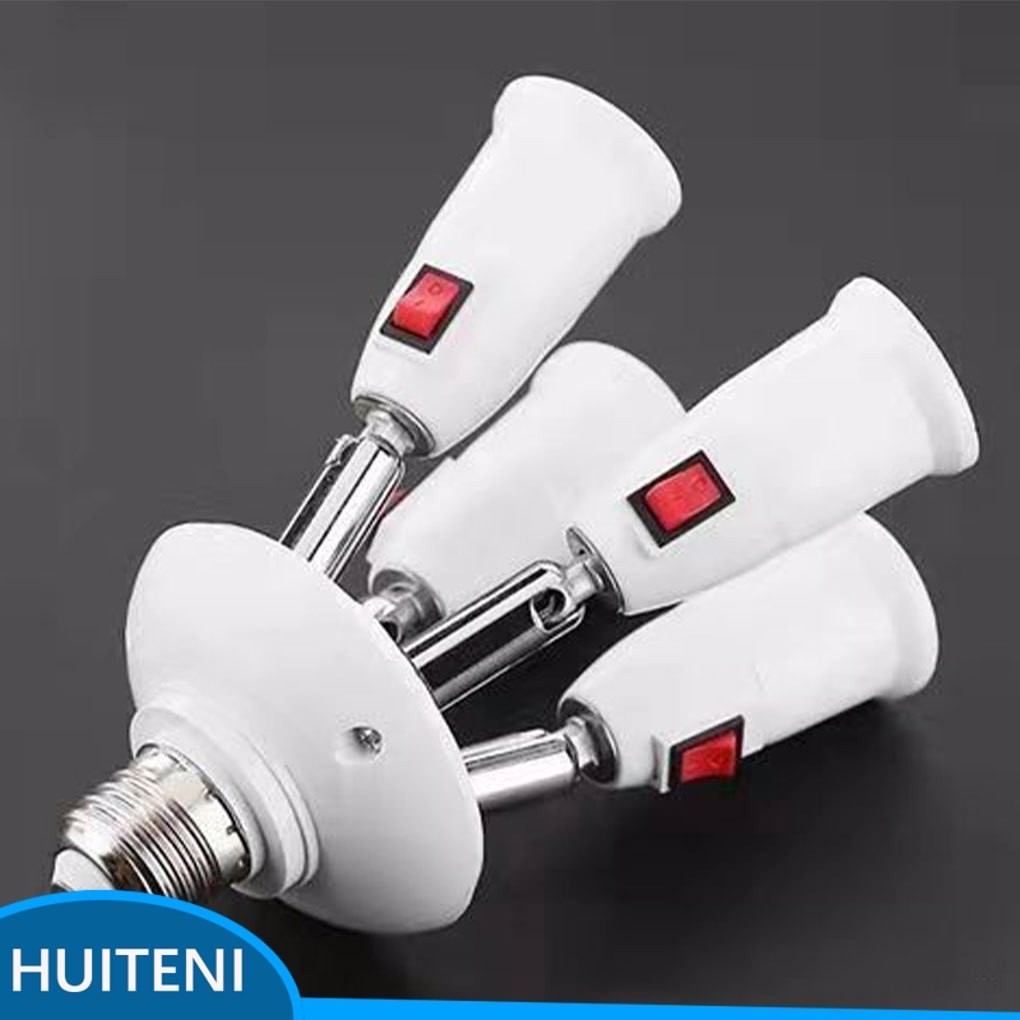 E27 Iluminação De Lâmpadas Expansíveis E27 Parafuso Mais Brilhante 3 Conversor De Suporte Resistente Ao Fogo Ajustes De Múltiplas Direções