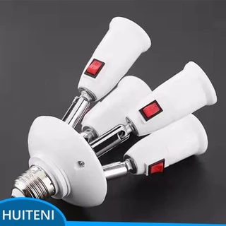 E27 Iluminação De Lâmpadas Expansíveis E27 Parafuso Mais Brilhante 3 Conversor De Suporte Resistente Ao Fogo Ajustes De Múltiplas Direções