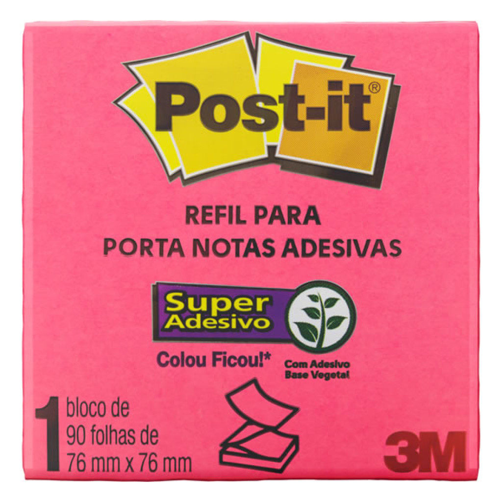 POST IT ROSA POPPY 76X76 90F HB004650204 | Shopee Brasil