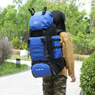 Mochila De Montanhismo Ao Ar Livre De Viagem De Grande Capacidade De Acampamento De Escalada À Prova D'água Durável Multicompartimento