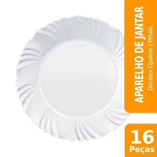 Aparelho de Jantar Nadir Opaline Pétala 16 Peças em Oferta na Shopee