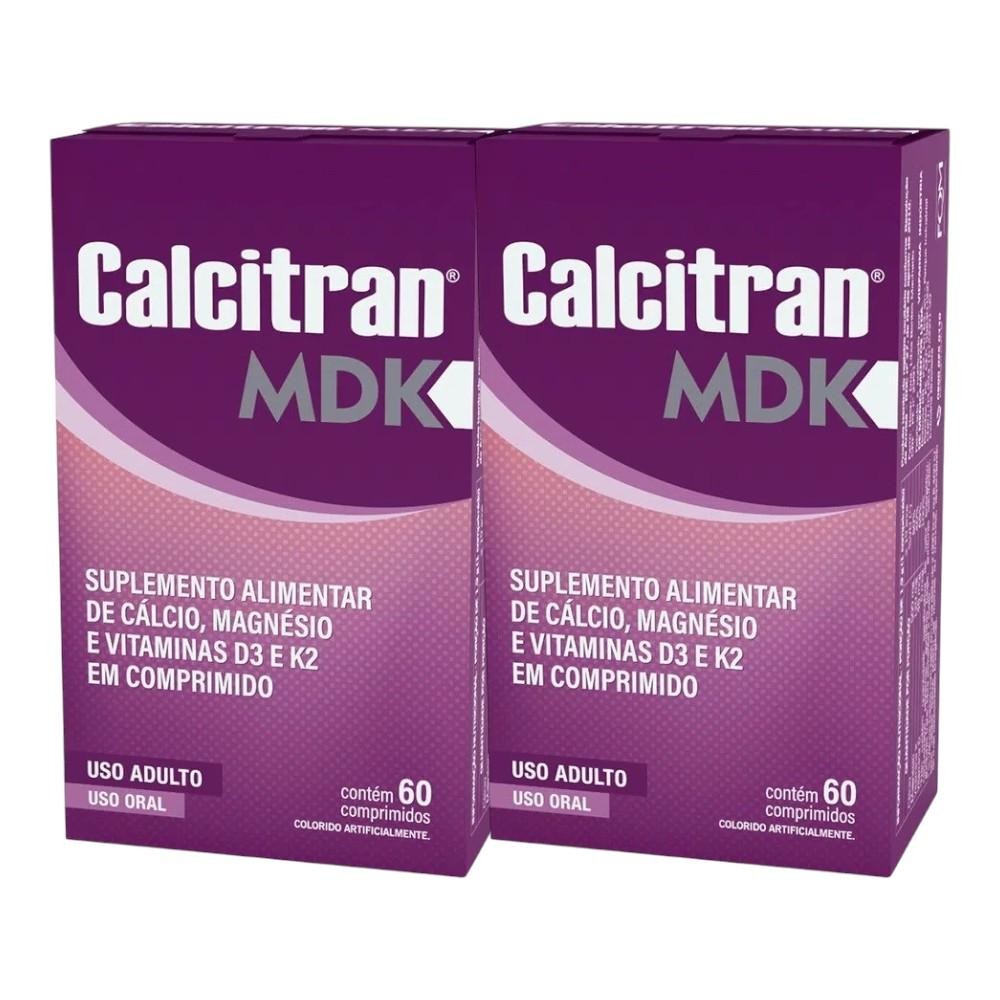 Kit Calcitran MDK Com 2 Unidades 60 Comprimidos Cada | Shopee Brasil