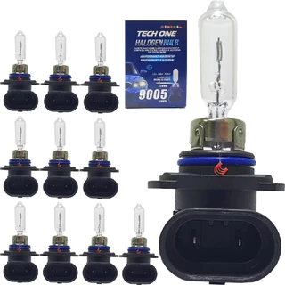 Kit com 10 Lampadas HB3 9005 Halogenas Original Para Carro Automotiva 12v 4300K em Oferta na Shopee