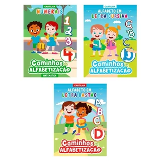 Combo Caminhos da Alfabetização - Kit com 3 Cartilhas