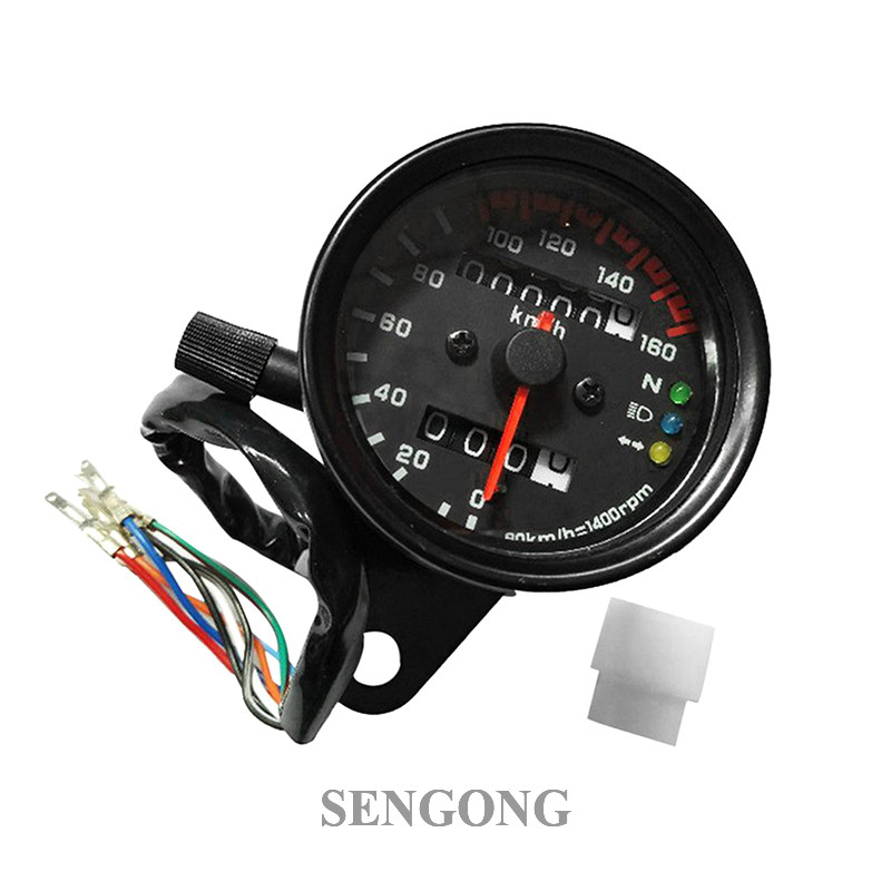 SENGONG Medidor Universal De Velocidade De Motocicleta Odômetro Com Indicador LED