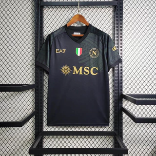 23-24 Napoli 2 Fora Tamanho S-4XL Camisa De Futebol Tailandesa Versão 1 : 1