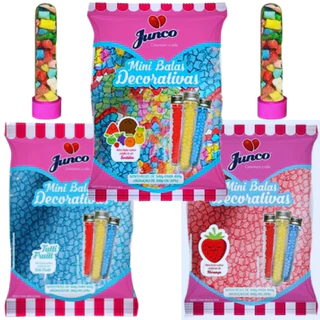 Mini Bala de Coco Decorativas Ideal Para Tubetes 400g Junco
