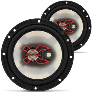 Alto Falante Bravox B3X60 X 6 Polegadas Preto/Prata 4 Ω 2 Triaxial 100 WRMS
