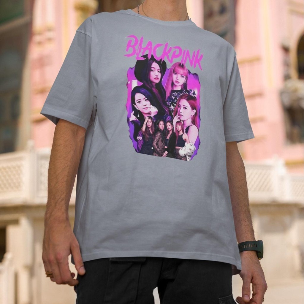 Camiseta Básica Black Pink K-Pop Album Square One Quarteto