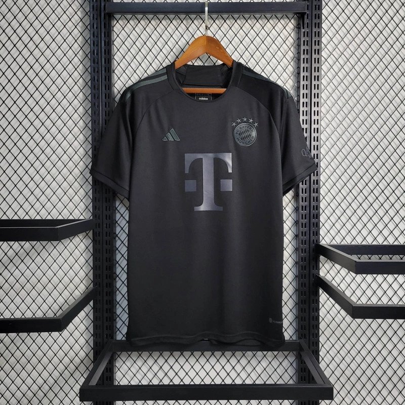 23-24 Bayern Munchen Black Special Edition Tamanho S-XXL Versão Tailandesa Da Camisa De Futebol 1 : 1