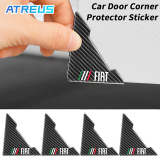 2/4 Peças Novo FIAT Adesivo Anticolisão Para Canto Da Porta Do Carro Fibra De Carbono Protetor De Anti-Riscos Adesivos Para FIAT Strada Argo Mobi Toro Fastback Pulse Cronos Scudo 500 Titano Palio Idea Uno Punto