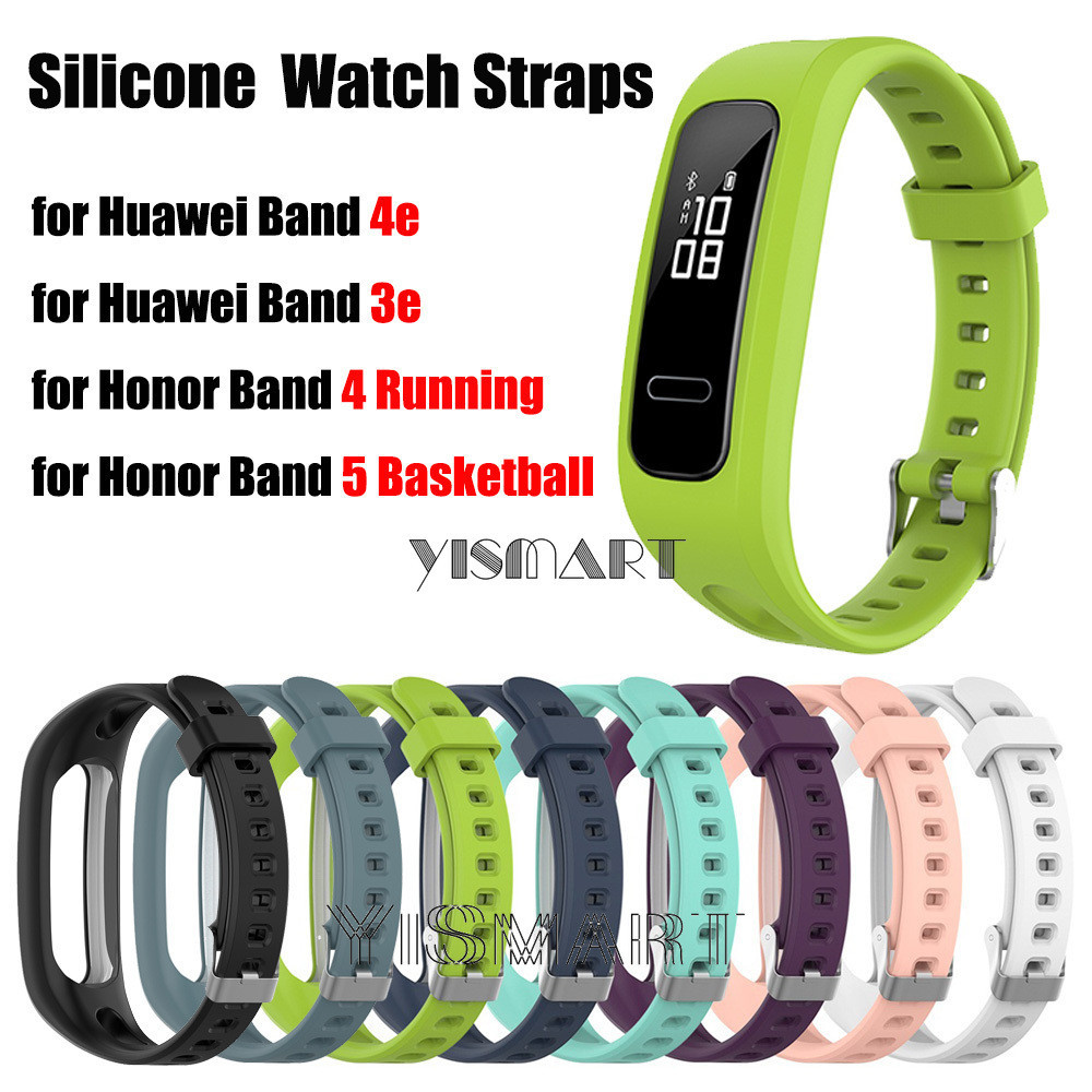 Cinturino per orologio in silicone per Huawei Band 4e 3e