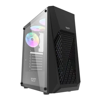 Gabinete Gamer Aigo DarkFlash DK150, Mid-Tower, Lateral de Vidro, Com 3 Fans, Preto, DK150-BK em Oferta na Shopee