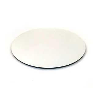 Kit 2 Disco Placa Redonda MDF Branco/Cru 3 mm 25 cm Artesanato