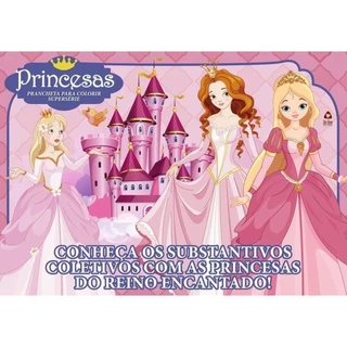 Princesas Prancheta para Colorir Supersérie