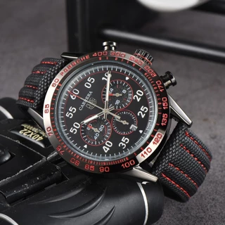 TAG Howard Novo Estilo Retro Moda Relógio Três Olhos Cronógrafo Movimento Quartzo Casual Trendy